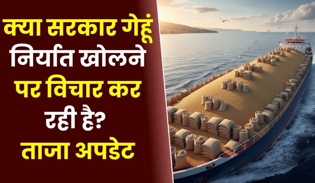 क्या सरकार गेहूं निर्यात खोलने पर विचार कर रही है? 
